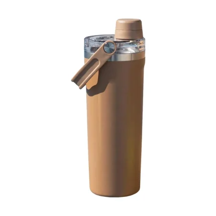 800ml Stainless Steel Vacuum Insulated Travel Mug with 2-in-1 Lid & Carry Handle