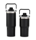 Stainless Steel Thermal Tumbler with Carrying Handle