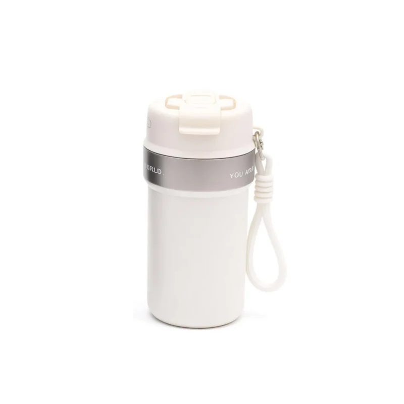 550ml insulated coffee cup with a carrying strap