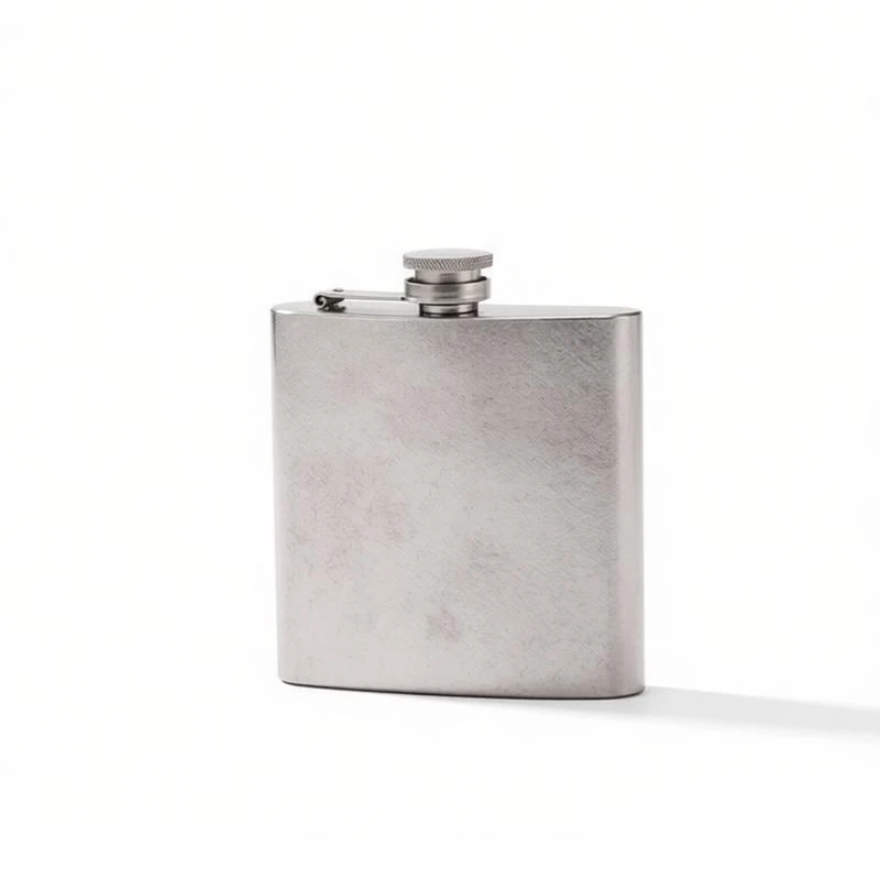Custom titanium hip flask