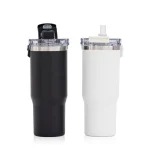 Stainless Steel Thermal Tumbler with Carrying Handle