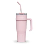 1100ml Stainless Steel Tumbler with Handle and Straw