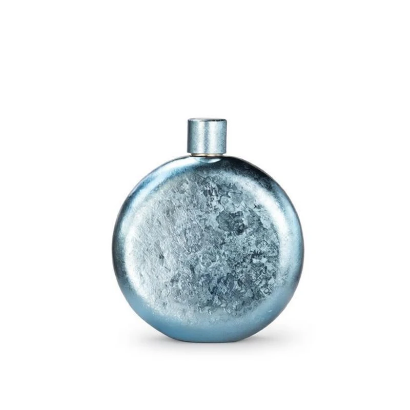 Custom 150ml Round Pure Titanium Hip Flask for Outdoor Camping & Liquor Storage