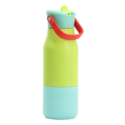 700ml Stainless Steel Vacuum Insulated Travel Mug with Handle & Detachable Silicone Lid