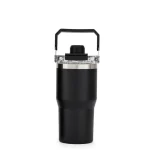 Portable Handle Insulated Tumbler | Food Grade 304 Stainless Steel Car Cup
