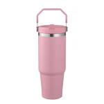 Portable Handle Insulated Tumbler Compatible With Car Cup Holders - Image 2