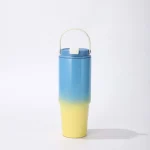 Custom 900ml travel mug with a handle