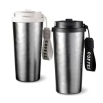 750ml Portable Titanium Insulated Coffee Travel Mug - Image 5