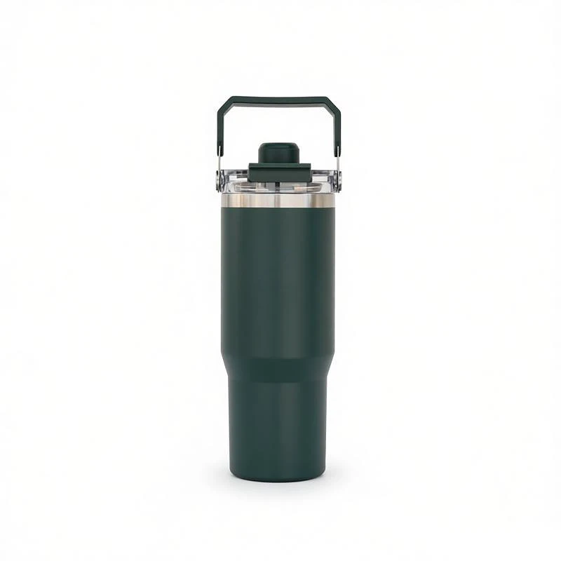 Stainless Steel Thermal Tumbler with Carrying Handle