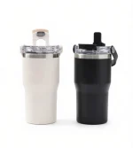 Portable Handle Insulated Tumbler Compatible With Car Cup Holders - Image 7