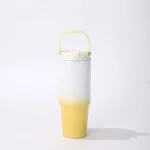 Custom 900ml travel mug with a handle
