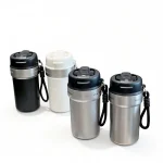 550ml insulated coffee cup with a carrying strap