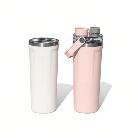 800ml travel mug with a 2-in-1 lid and carrying handle