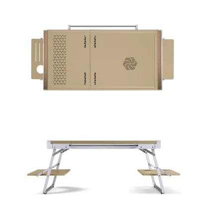 Folding yacht table