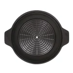 Cast Iron Water‑bathing BBQ Griddle Pan, Water‑simmer Meat Grill Plate