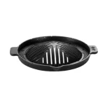 Cast Iron Mongolian Helmet Shield Griddle Pan, Korean Style BBQ Grill Plate - Image 2