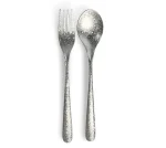 Titanium Spoon & Fork, Round Handle Style