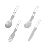 Folding Titanium Spork / Folding Titanium Cutlery Set