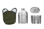 1.2L 304 Stainless Steel Canteen Set with 0.8L Drinking Cup - Image 3