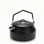 1L 304 Stainless Steel Camping Kettle, Large‑Capacity Outdoor Teapot with Filter Spout, Multi‑Color