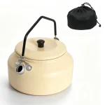 0.9L Lightweight Aluminum Camping Kettle with Silicone Anti‑Scald Handle, Portable Outdoor Water Pot - Image 3