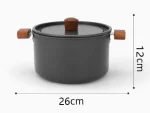 Large‑Capacity Hard Anodized Aluminum Camping Pot, Lightweight Portable Outdoor Cookware 2.8L–4L for Group Camping - Image 4