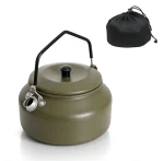 0.9L Lightweight Aluminum Camping Kettle with Silicone Anti‑Scald Handle, Portable Outdoor Water Pot - Image 2