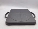 Square Cast Iron Grill Plate 34.5cm Reversible BBQ Griddle Pan with Dual Handles - Image 3