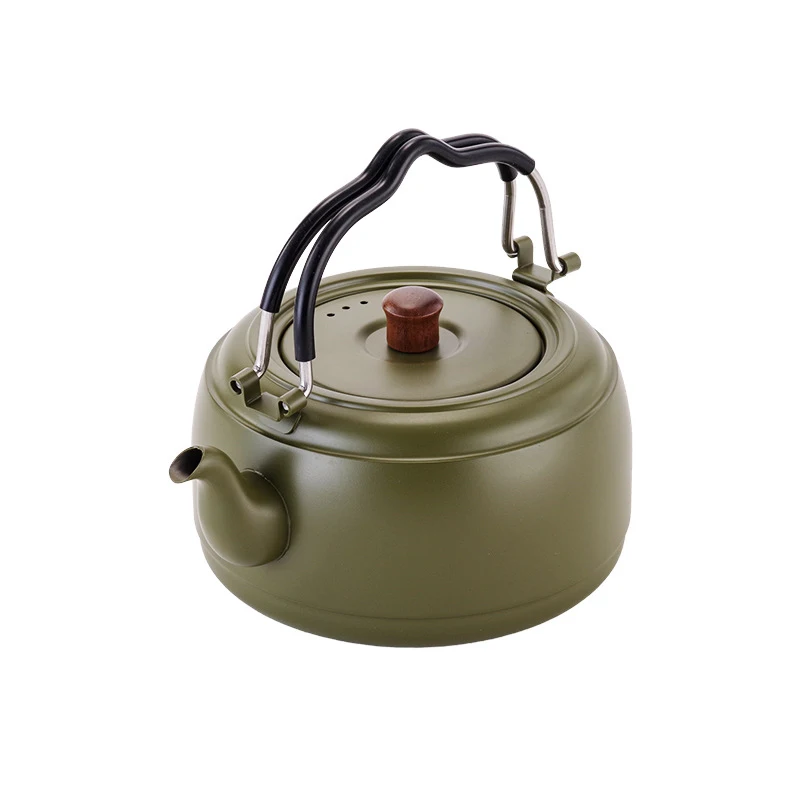 rfdg 304 Stainless Steel Camping Kettle, Portable Outdoor Water Boiling Teapot for Backpacking Picnic - Image 1