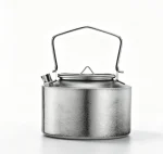 980ml Ultralight Pure Titanium Camping Kettle, Portable Outdoor Water Pot for Backpacking - Image 2