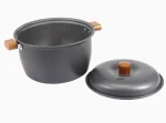 Large‑Capacity Hard Anodized Aluminum Camping Pot, Lightweight Portable Outdoor Cookware 2.8L–4L for Group Camping - Image 2