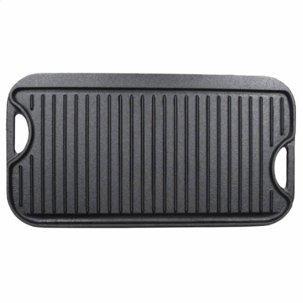 Cast iron rectangular grill pan