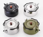 304 Stainless Steel Camping Kettle, Portable Outdoor Water Boiling Teapot for Backpacking Picnic - Image 6